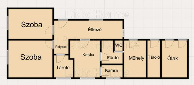 Eladó családi ház, Kutason 14.5 M Ft, 2 szobás