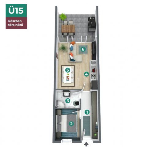 Eladó téglalakás, Balatonszemesen 78.9 M Ft, 1+1 szobás