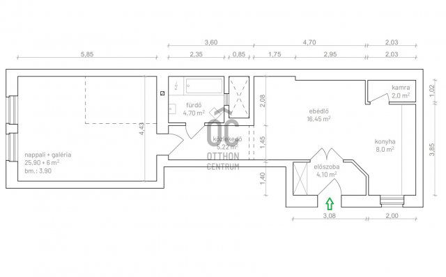 Eladó téglalakás, XIII. kerületben, Visegrádi utcában