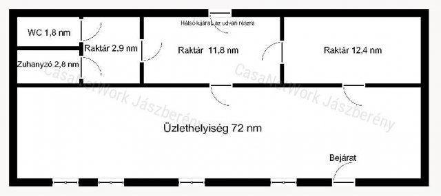 Eladó üzlethelyiség, Jászalsószentgyörgyon 15.9 M Ft