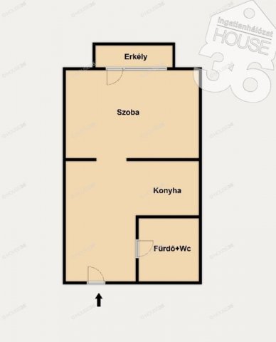 Eladó panellakás, Kecskeméten 36.9 M Ft, 1 szobás