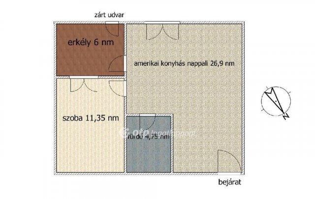 Eladó téglalakás, Szigetszentmiklóson 63.5 M Ft, 2 szobás