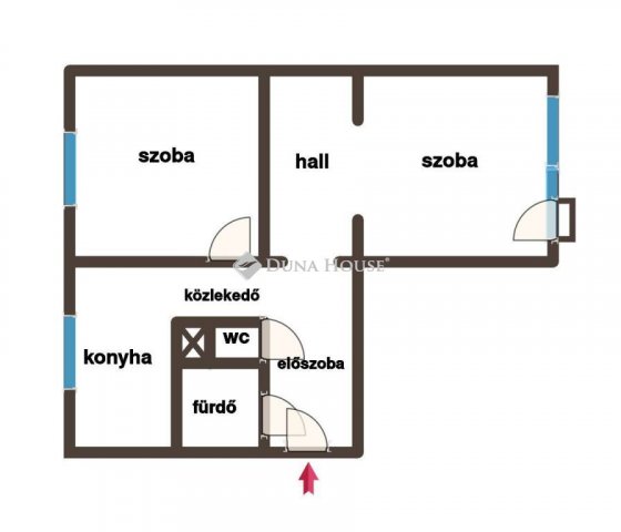 Eladó panellakás, Tatabányán 39.9 M Ft, 2 szobás