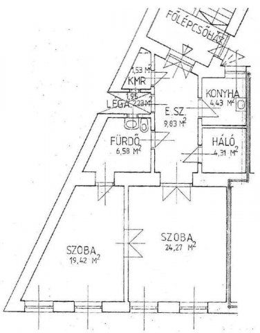 Eladó téglalakás, Budapesten, VII. kerületben 75 M Ft, 2 szobás