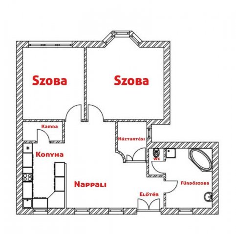 Eladó téglalakás, Budapesten, XX. kerületben 99 M Ft, 3 szobás