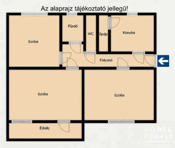 Eladó téglalakás, Szegeden 69.5 M Ft, 3 szobás