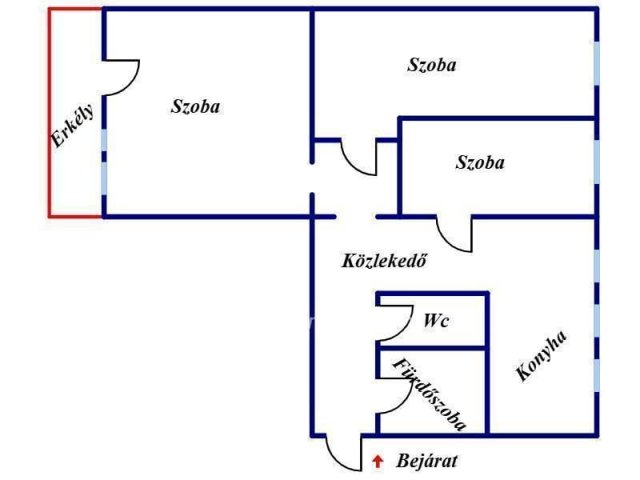 Eladó panellakás, Szigetszentmiklóson 61.9 M Ft, 1+2 szobás