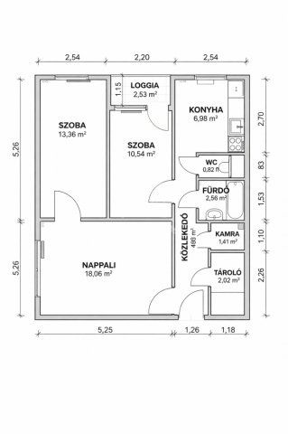Eladó panellakás, Budapesten, XV. kerületben 75 M Ft, 2+1 szobás