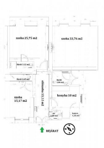 Eladó téglalakás, Budapesten, V. kerületben 225 M Ft, 3 szobás