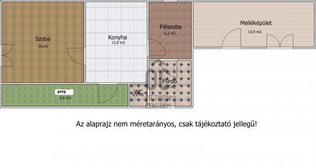 Eladó családi ház, Törtelen 5.9 M Ft, 2 szobás