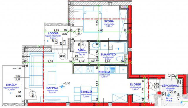Eladó téglalakás, Szegeden 78.9 M Ft, 2 szobás