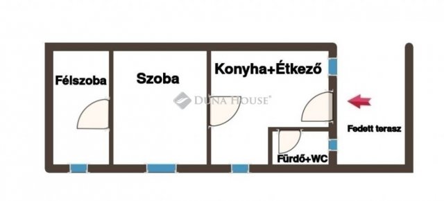 Eladó téglalakás, Gyömrőn 49 M Ft, 2 szobás