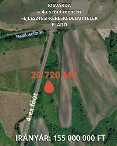 Eladó telek, Kisvárdán 155 M Ft / költözzbe.hu