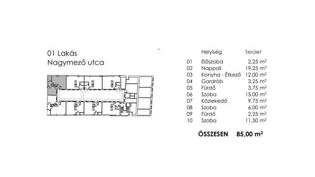 Eladó téglalakás, Budapesten, VI. kerületben, Nagymező utcában