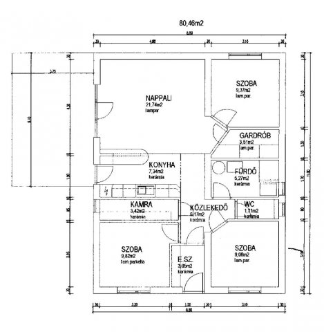 Eladó családi ház, Gyöngyöshalászon 60.5 M Ft, 4 szobás
