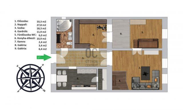 Eladó téglalakás, Budapesten, II. kerületben 126.9 M Ft