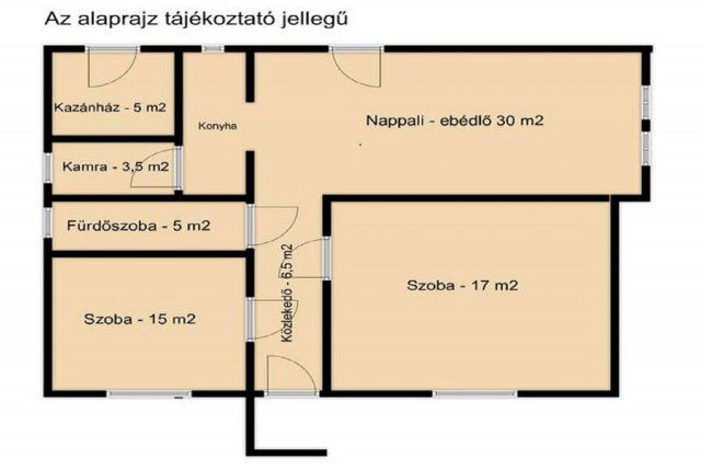 Eladó családi ház, Csanádapácán 12.5 M Ft, 3 szobás