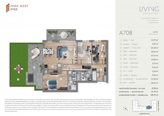 Eladó téglalakás, Budapesten, XIII. kerületben, Szabolcs utcában