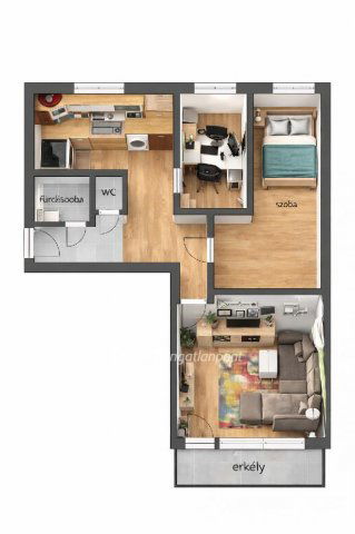 Eladó panellakás, Budapesten, XXI. kerületben 68.9 M Ft