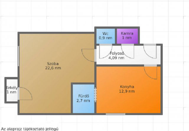 Eladó téglalakás, Bátonyterenyén 11.5 M Ft, 1 szobás