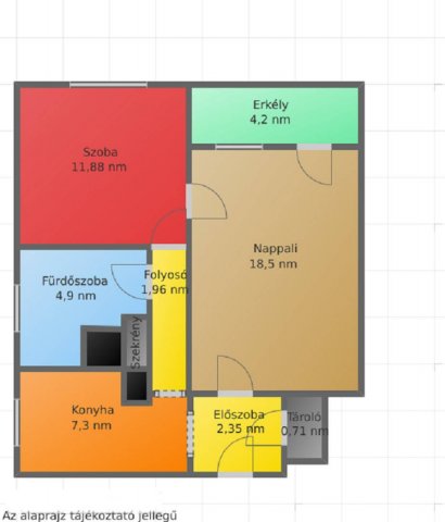 Eladó téglalakás, Salgótarjánban, Acélgyári úton 14.9 M Ft