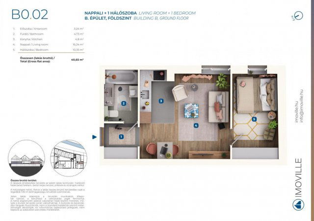 Eladó téglalakás, Mosonmagyaróváron, Tímár utcában, 2 szobás