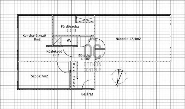 Eladó panellakás, Szekszárdon 34.5 M Ft, 2 szobás