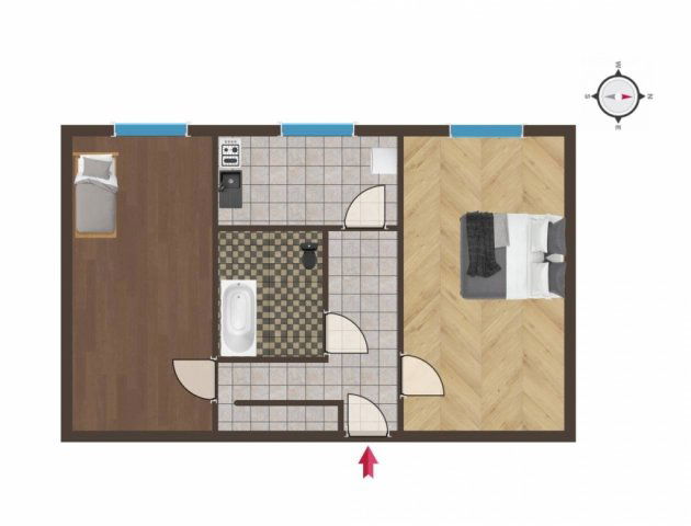 Eladó panellakás, Szegeden 45.5 M Ft, 1+1 szobás