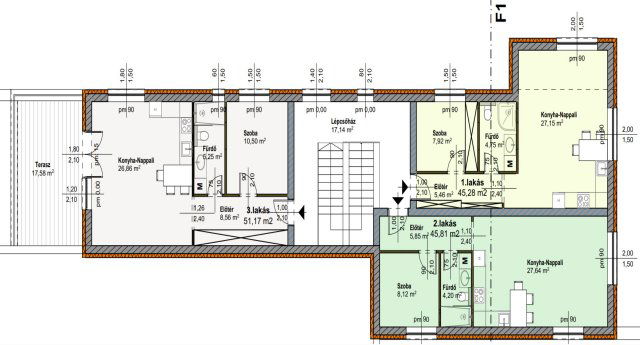 Eladó téglalakás, Szombathelyen 39.5 M Ft, 2 szobás