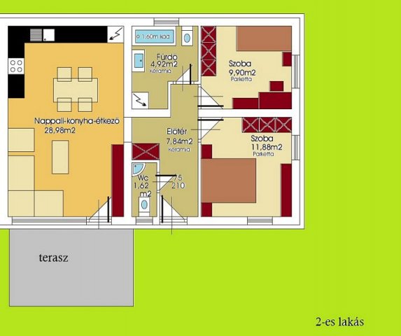 Eladó ikerház, Érden 60 M Ft, 3 szobás / költözzbe.hu