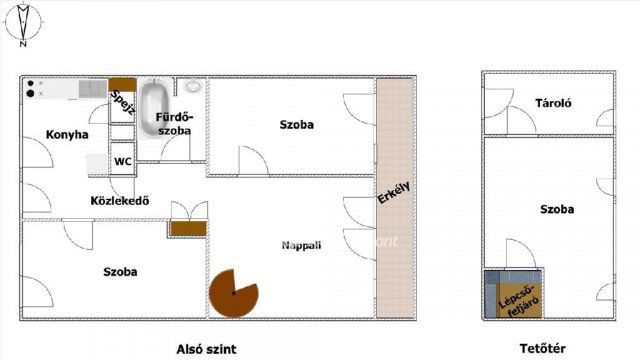 Eladó téglalakás, Egerben 60 M Ft, 4 szobás
