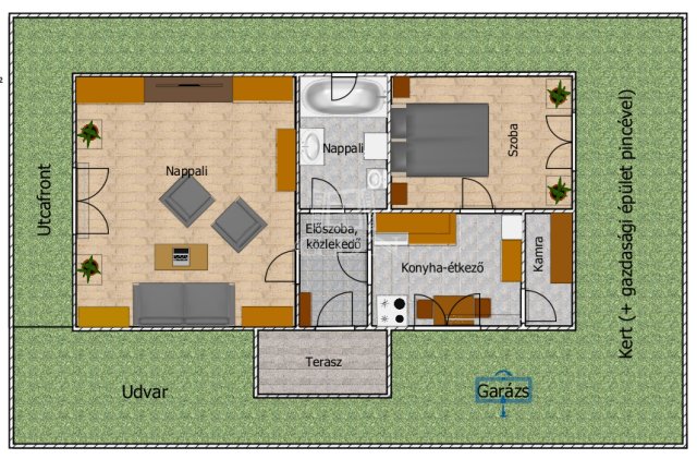 Eladó családi ház, Budaörsön 89.99 M Ft, 2 szobás