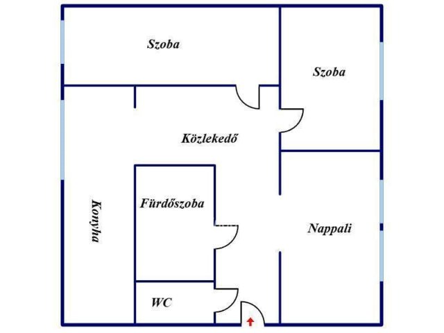 Eladó téglalakás, Szegeden 79 M Ft, 3 szobás