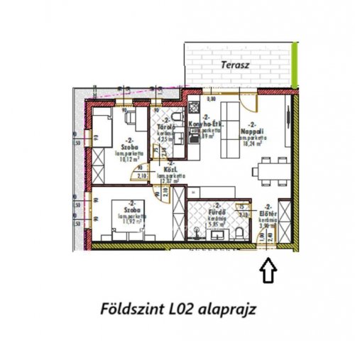 Eladó téglalakás, Monorierdőn 69.5 M Ft, 3 szobás