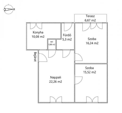 Eladó téglalakás, Egerben 79.9 M Ft, 3 szobás