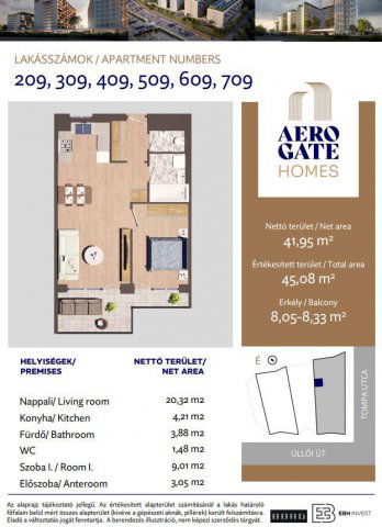 Eladó téglalakás, Budapesten, XIX. kerületben, Tompa utcában