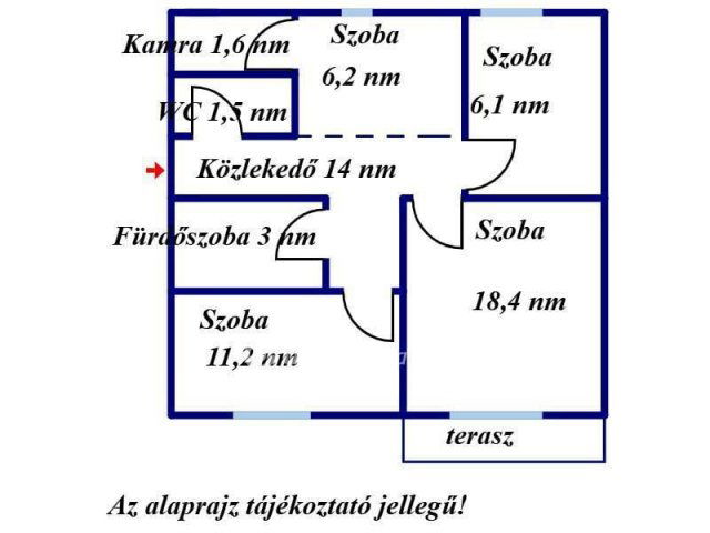 Eladó téglalakás, Jászberényben 36 M Ft, 2+1 szobás