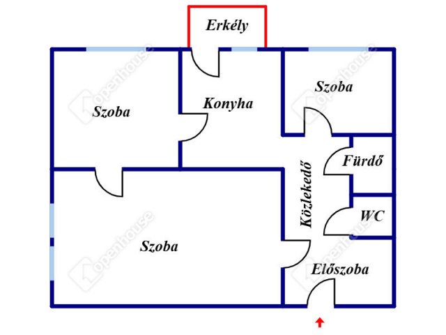 Eladó panellakás, Debrecenben 65 M Ft, 2+1 szobás