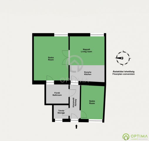 Eladó téglalakás, Budapesten, VIII. kerületben, Baross utcában