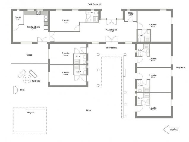 Eladó hotel, Abádszalókban 84 M Ft, 7 szobás