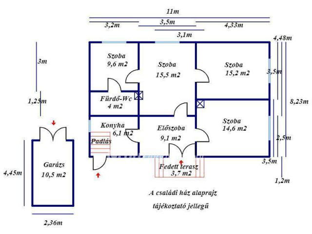 Eladó családi ház, Kocséren 21.5 M Ft, 4 szobás