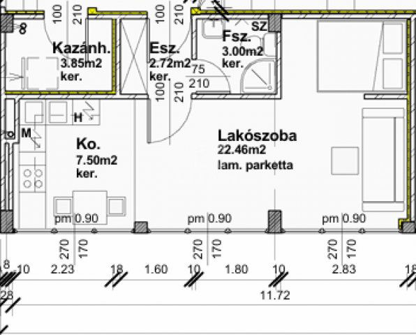 Eladó téglalakás, Szombathelyen 19.624 M Ft, 1 szobás
