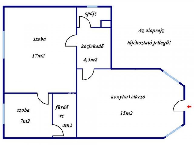 Eladó téglalakás, Gyöngyösön 28.5 M Ft, 1+1 szobás