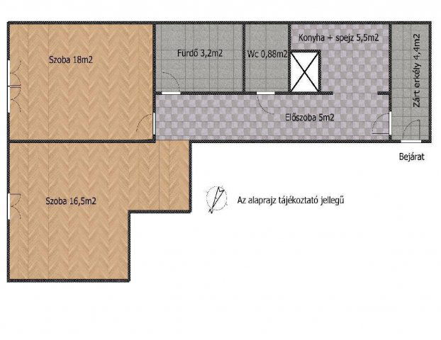 Eladó téglalakás, Budapesten, XX. kerületben 65 M Ft, 2 szobás
