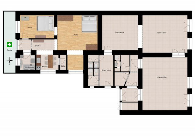 Eladó üzlethelyiség, Hajdúdorogon 40 M Ft, 4+2 szobás