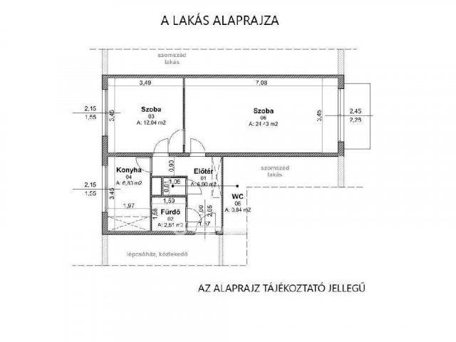 Eladó panellakás, Algyőn 47.5 M Ft, 2 szobás