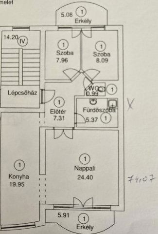 Eladó téglalakás, Budapesten, III. kerületben 99.9 M Ft