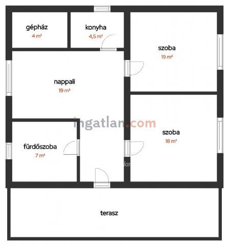Eladó családi ház, Kenderesen 25 M Ft, 2 szobás