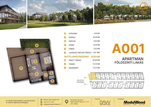 Eladó téglalakás, Balatonföldváron, Rákóczi Ferenc utcában