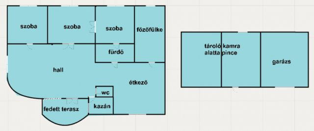 Eladó családi ház, Jakabszálláson 39.9 M Ft, 3 szobás